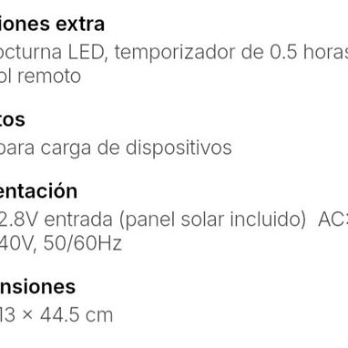 Ventilador de pie Solar. Garantía - Img 122402590