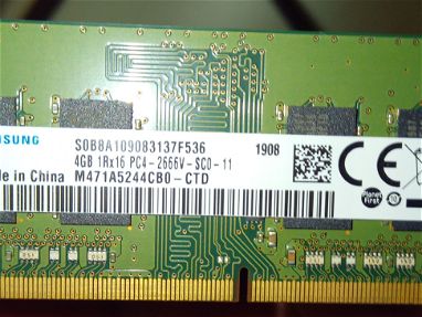 Vendo memoria Ram DDR 4 de laptop de 4gigas. - Img main-image