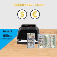 Detector Billetes Falsos Bisofice – UV/MG/IR — USD y EUROS - Img 55725074