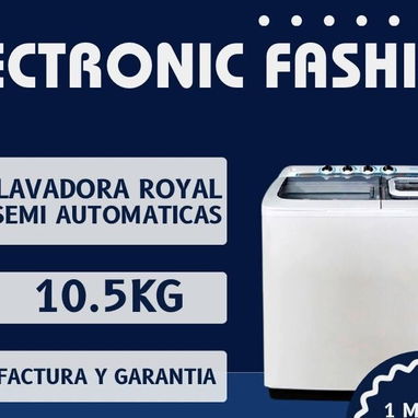 LAVADORAS ROYAL AUTOMÁTICAS Y SEMI AUTOMÁTICAS DE VARIOS KG NUEVAS EN CAJA - Img 118933272