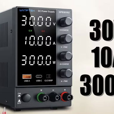 Fuente de laboratorio regulable 30 volt/10A para técnicos en electrónica - 2/7