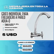 📢 GRIFO INDIVIDUAL PARA FREGADERO A PARED AQUA-Q 💲 Precio: 5 USD - Img 55618901