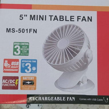 Ventiladores recargables 5" de pinza para cuna o coche de bebé (Yus) 🤍 22 USD - 2/2