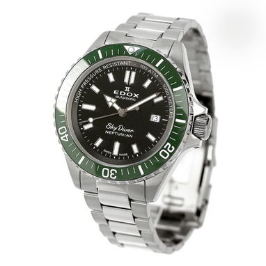 RELOJ SUIZO AUTOMATICO MARCA: EDOX SKYDIVER NEPTUNIAN ,BISEL DE CERÁMICA VERDE Y CRISTAL ZAFIRO ,VALVULA HELIO 58049738 - Img 126253127