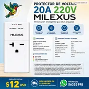 PROTECTOR DE VOLTAJE 20A 220V MILEXUS - Img 56669889