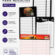 Pizarras para Negocios: PVC - Img 57220482