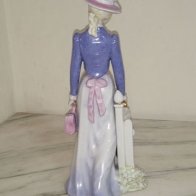 Muñeca de porcelana antigua, marca porcelana Galos - Img 121810718