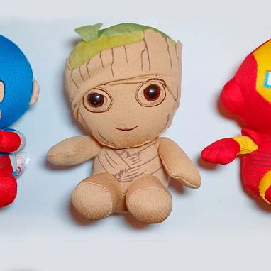 Vendo Peluches originales de Spider-Man, Capitán América, Groot y Iron Man - 3/7