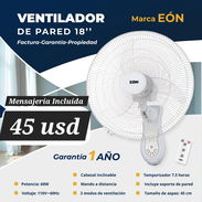 Ventilador de pared de 18" con mando - Img 57040815