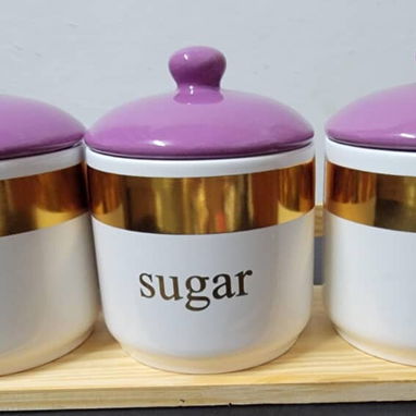 Set de 3 envases de ceramica para decorar su cocina(Guanabacoa) - Img 123517687