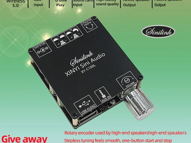 Amplificador Bluetooth Estereo 50w x 2 Nuevo En Caja USB - Img main-image
