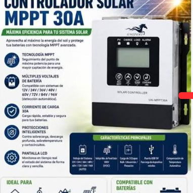 CONTROLADOR SOLAR MPPT UNIZUKI 30 AMPERES - 2/2