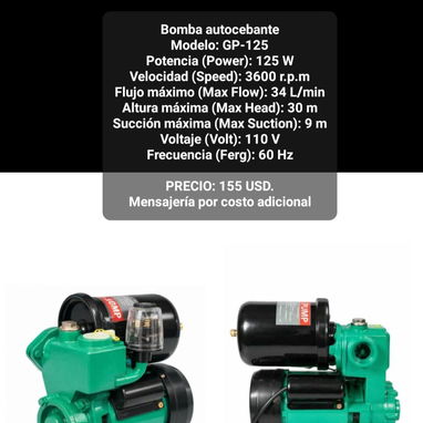 Ladrón de agua (Bomba de agua autocebante). Tenemos también bombas periféricas y presurizador de agua - 4/8