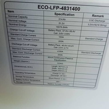 Batería 16 kw ECO Worthy - 2/2
