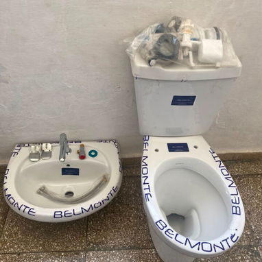Juegos de baños completos y tasa tanque de descarga al piso y a la pared con los herrajes inportados - 3/10