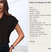 Blusa de mangas en venta - Img 49892706