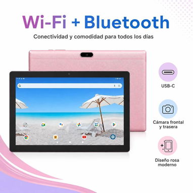 Tablet Android 10.1” 32GB 3GB + 5GB RAM – Rosado - 2/5