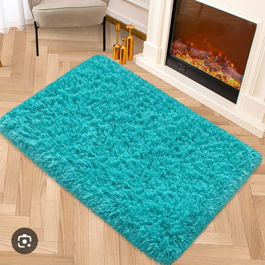 💜Alfombras decorativas peluditas Antideslizante por debajo Medida: 62cm x 42cm - 2/10