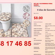 SET DE 3 ALFOMBRAS PARA BAÑOS - Img 54838970