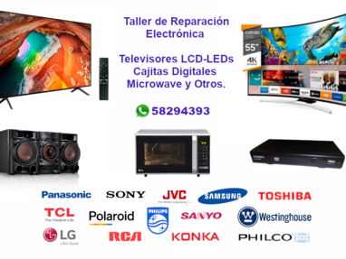 TALLER DE TELEVISORES LCD LED 4K 3D ❌ MICROWAVE ➗ CAJITAS DIGITALES ❌   5829-43-93  ✔️ - Img main-image