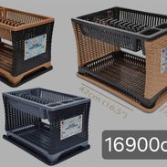 Escurridor de platos plástico de 2 niveles - Img 57994630