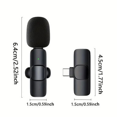🎤📱 Micrófonos Inalámbricos de Solapa – Tipo C / Lightning – Plug & Play - Img 102154825
