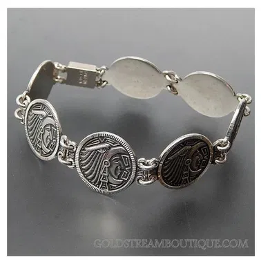 Cambio  Manilla de plata Unisex..Calendario Maya 5 3265497 - Img 60231780