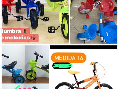 Bicicletas para niños, carriolas y velocipedos, nuevas, transporte incluido - Img 68566186