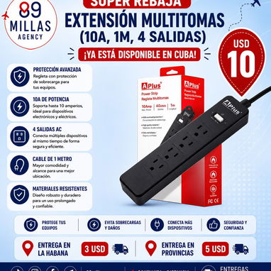 $10usd 🔌Extensiones Multitomas inteligentes y Protectores🔌 - Img 126677345