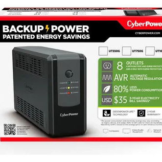 Ofertica⭐⭐⭐Protege tu PC y tu información…. de los Apagones⭐⭐⭐ UPS (Backup) de 8Tomas 550V Marca: CyberPower (Nuevo Sell - Img 123352582