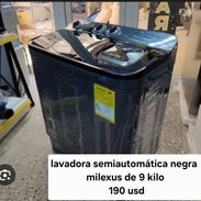lavadora semiautomática Milexus 9kg color negro ⚫️. yoamakito ‼️ - Img 55609872