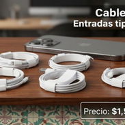 CABLES TIPO C Y USB + AUDÍFONOS INALÁMBRICOS PARA IPHONE - Img 56057577