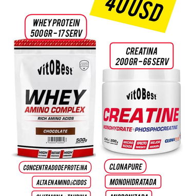 SUPER COMBO CREATINA + PROTEINA VITOBEST - Img 81024225