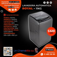 💯 AUTOMÁTICA 💯 LAVADORA AUTOMÁTICO ROYAL 11KG. SERVICIO DE MENSAJERÍA CON FACTURA Y GARANTÍA. TL 54833699 - Img 54510343