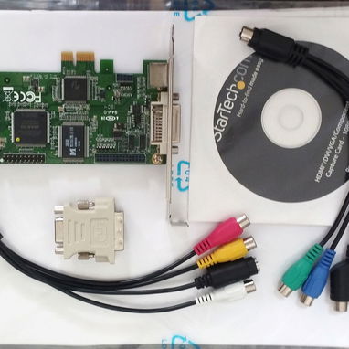 🔥 Capturadora PCIe PEXHDCAP60L NUEVA | HDMI/DVI/VGA/COMPONENT | 1080p 60FPS - 5/5