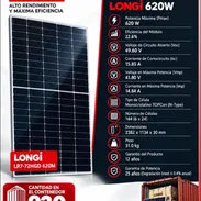 Paneles solares Longi 620w*venta sólo por Parlet de 36u cada uno. Electricity - Img 58106094