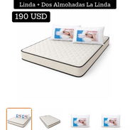 OFERTA ‼️Colchón Camero y Dos Almohadas La Linda‼️ - Img 55033145