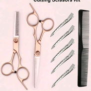 *✂️ Kit Profesional de Tijeras Doradas (8 piezas)*   Transforma tu rutina de corte con este elegante juego de tijeras de - Img 56101622