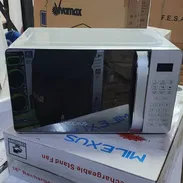 HORNO MICROONDAS MILEXUS PLATEADO   *PRECIO*. 90 USD   - Capacidad: 20 L - Potencia de salida: 700 W - Potencia de entra - Img 55348932