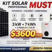 KIT SOLAR MUST 3kW+7kWh+4 paneles 540W - Img 57132987