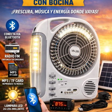 Ventilador lámpara recargable - Img 123906145