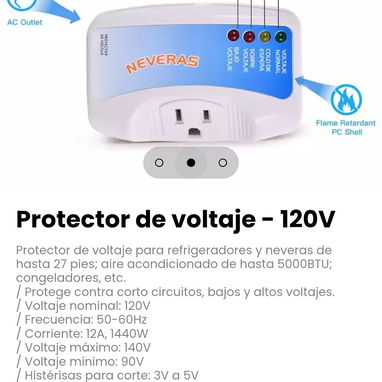 Protector de voltaje - 120V - 2/3