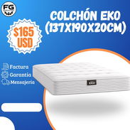 Colchón Eko (137*190*20)$165usd 1 mes de garantía con 🚗 - Img 55384073