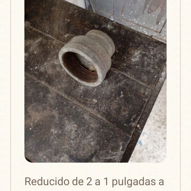 Piezas para plomería, galvanizadas medidas atipicas. - 7/8