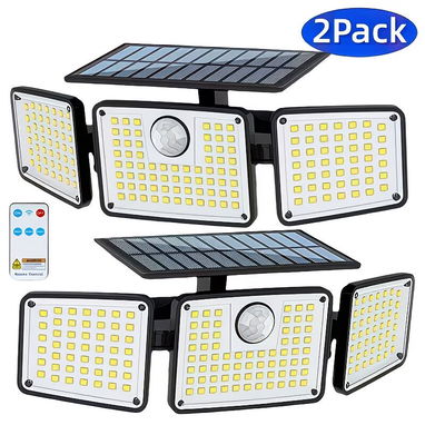 Lampara de tres cabezas. Luz solar exteriores. Luz Solar LED de Pared con Sensor de Movimiento - Img 120766957