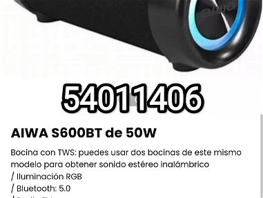 !AIWA S600BT de 50W Bocina con TWS: puedes usar dos bocinas de este mismo modelo para obtener sonido estéreo inalámbrico - Img main-image-45589832