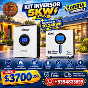 ⚡5/10⚡INVERSOR 5KW CON BATERÍA 10KWH MARCA SACO. TENEMOS MENSAJERÍA CON FACTURA Y GARANTÍA. 📱54833699 - Img 57682447