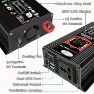 Inversor de 12V DC a 110V/ 120V AC 60Hz, Pantalla LED de Voltaje (6000 Watts) Nuevo a estrenar!! - Img 55981272