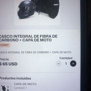 Casco integrar de fibra de carbono más capa de moto envió x 2 usd - Img 57113273