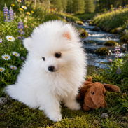 POMERANIA,macho blanco en 700 USD,hembra en 800 USD o equivalente,TENGO MENSAJERÍA,tienen 68 días y están desparacitado - Img 56922775